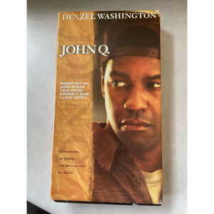 John Q. VHS Tape - Denzel Washington - New Line Home Entertainment